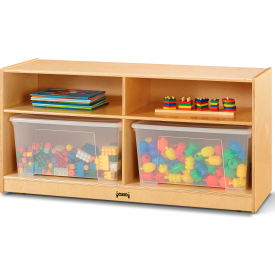 Toddler Jumbo Storage Unit with Clear Totes and Lids - 48"W x 18"D x 24.5"H