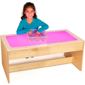 Large Sensory Light Table - 16 Colors - Wooden Base