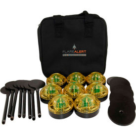 FlareAlert Pro Battery Powered LED Emergency Beacon Kit, Yellow