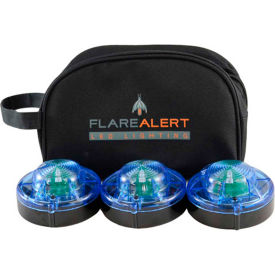 FlareAlert Battery Powered LED Emergency Beacon Kit, Blue