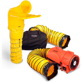Axial Blower System With 15' Ducting, 1842 CFM, 1 HP