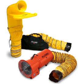Axial Blower System with 15' Ducting, 1275 CFM, 1/3 HP