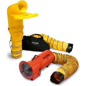 Axial Blower System with 15' Ducting, 1150 CFM, 1/4 HP