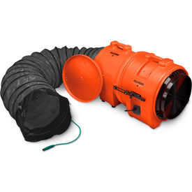 Axial Explosion Proof Blower with 25' Ducting, 2849 CFM, 3/4 HP