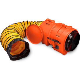 Axial Blower with 25' Ducting, 2359 CFM, 1/2 HP