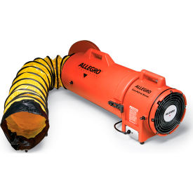 8 Inch Axial DC Plastic Blower with Canister & 50' Ducting, 12V
