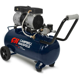 Quiet Air Portable Compressor, 1 HP, 8 Gal, Horizontal, 2.4 CFM