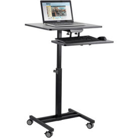 Sit & Stand Desk, Gray/Black