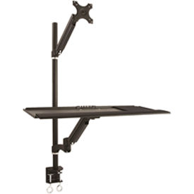 Double Monitor Sit-Stand Workstation
