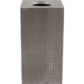 Stainless Steel Square Trash Can, 25 Gallon