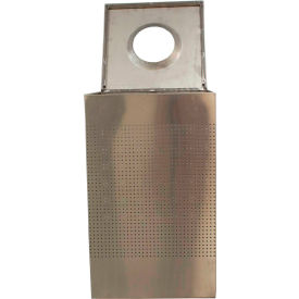 Stainless Steel Square Trash Can, 40 Gallon