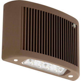 LED Outdoor Emergency Light with Heater, 4000K, NiCad Batteries, Wet Location, Dark Bronze