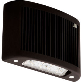 LED Outdoor Emergency Light w/Heater, 4000K, NiCad Batt, Wet loc, Black