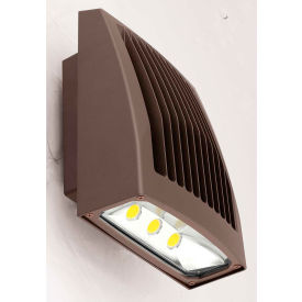 LED Low Profile Wall Pack w/ Photocontrol, 80W, 8000L, 4000K, Dark Bronze, DLC