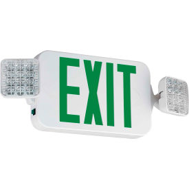 LED Combo Light, Square Heads, White w/ Green LEDs, NiCad Batt, High Output