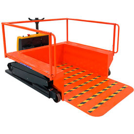 Powered Portable Loading Dock - 55" Raised Height Platform - 1500 Lb. Capacity