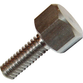 Hex Head Thumb Screw - 1/4-20 - 5/8" Thread - 1/2" Hex Head - 3/8" Head H - Stainless - Pkg of 5