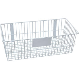 Mount Anywhere Wire Basket 24"W x 12"D x 8"H White