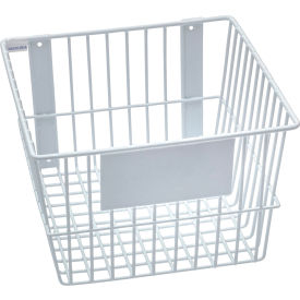 Mount Anywhere Wire Basket 12"W x 12"D x 8"H White