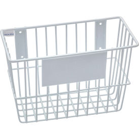Mount Anywhere Wire Basket 12"W x 6"D x 8"H White