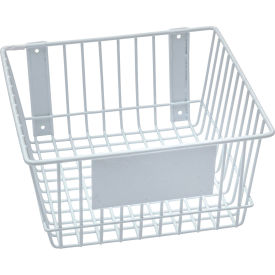 Mount Anywhere Wire Basket 12"W x 12"D x 6"H White