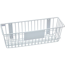 Mount Anywhere Wire Basket 18"W x 6"D x 6"H White