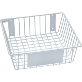 Mount Anywhere Wire Basket 12"W x 12"D x 4"H White