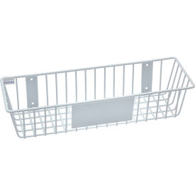Mount Anywhere Wire Basket 18"W x 6"D x 4"H White