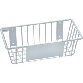 Mount Anywhere Wire Basket 12"W x 6"D x 4"H White