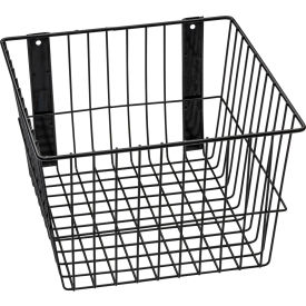 Mount Anywhere Wire Basket 12"W x 12"D x 8"H Black