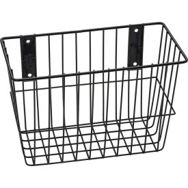 Mount Anywhere Wire Basket 12"W x 6"D x 8"H Black