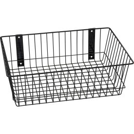 Mount Anywhere Wire Basket 18"W x 12"D x 6"H Black