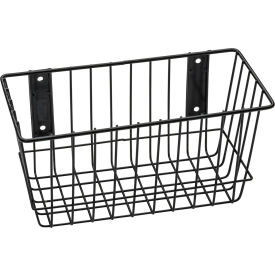 Mount Anywhere Wire Basket 12"W x 6"D x 6"H Black