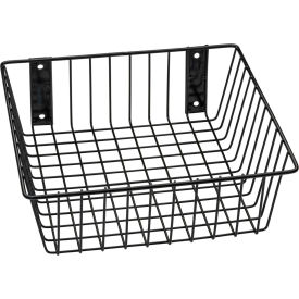 Mount Anywhere Wire Basket 12"W x 12"D x 4"H Black