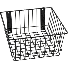 Mount Anywhere Wire Basket 12"W x 12"D x 6"H Black