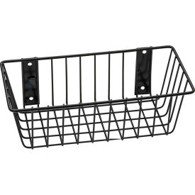 Mount Anywhere Wire Basket 12"W x 6"D x 4"H Black