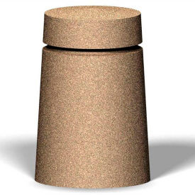 Concrete Bollard, 24" Diameter X 36" Height, Type A Mount, Sand