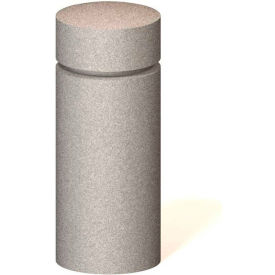 Round Concrete Bollard, 12" Diameter X 30" Height, Type A Mount, Sand