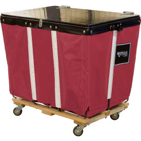 20 Bu, Maroon Vinyl, Wood Base, All Swivel
