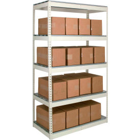72"Wx36"Dx120"H 5 Levels Starter No Decking 1490LBS Shelf Cap Tan