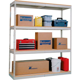 60Wx36Dx84H 4 Levels Starter No Decking 1200 Lbs Shelf Cap Tan