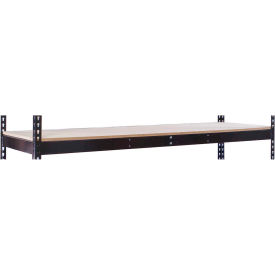 Rivetwell, Double Rivet Boltless Additional Shelf, 60"W x 30"D, Wood Decking, Black