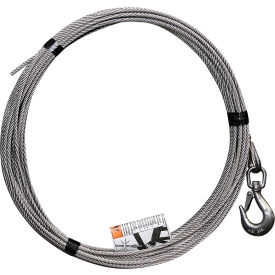 3/16" Stainless steel cable assembly for Davit Cranes