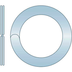 Split Ring - 1.250" O.D. x 1.062" I.D. x .094" Thick - Spring Steel - Zinc Clear - Made in USA