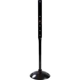 Movable Sign Post w/Base, 4'H, 14" Dia., Black