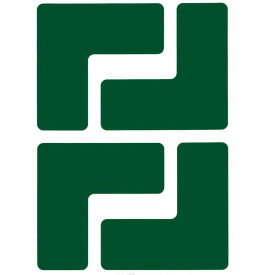 104431 ToughStripe Floor Corner Marks, 2" W, 20/Pack, Green