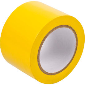 Aisle Marking Tape, Vinyl, 3"W X 108'L, Yellow