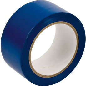 Aisle Marking Tape, Vinyl, 2"W X 108'L, Blue