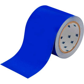 104374 ToughStripe Floor Marking Tape, Polyester, 4"W X 100'L, Blue