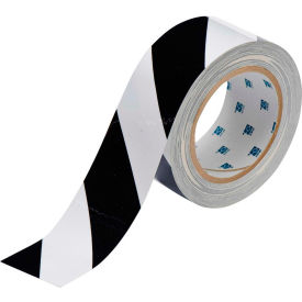 104319 ToughStripe Floor Marking Tape, 2" W X 100'L, Black/White